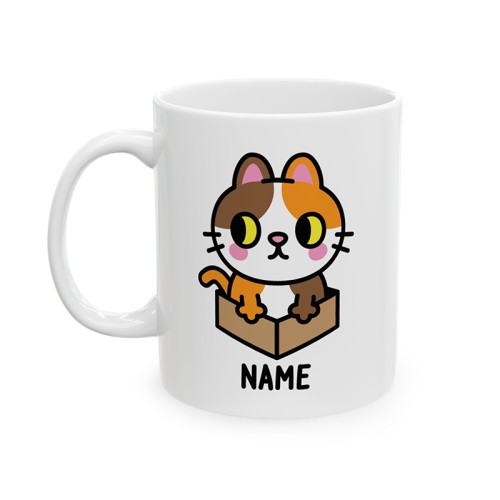 Cat In A Box - Custom Coffee Mug