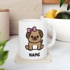 Pretty Cute Puppy - Custom Coffee Mug