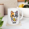 Lucky Kawaii Cat - Custom Coffee Mug