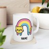 Pastel Rainbow Cat - Custom Coffee Mug