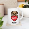 Valentine Puppy Love - Custom Coffee Mug